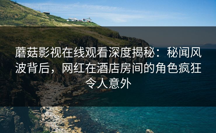 蘑菇影视在线观看深度揭秘：秘闻风波背后，网红在酒店房间的角色疯狂令人意外